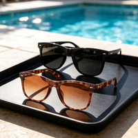 Lunettes de soleil polarisées unisexes, protection UV400, noires, surdimensionnées, monture intégrale, pour la conduite et la pêche, colorées