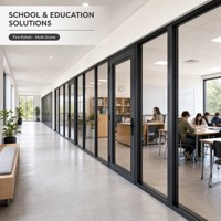 Cloison coupe-feu multi-scènes en acier de 105 mm, insonorisée, résistante à la chaleur et aux chocs, pour tous les bâtiments