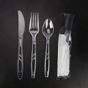 Pp nhựa thiết lập dao kéo dùng một lần dĩa và muỗng đồ dùng dao thiết lập cá nhân gói <span class=keywords><strong>Flatware</strong></span> - Product Image 6