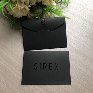ซองกระดาษคราฟท์เคลือบด้วยฟอยล์สีดำแบบกำหนดเองสำหรับบัตรเครื่องประดับ/บัตรกำนัล - Product Image 5