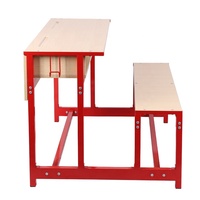 Table et banc d'école pour élèves doubles, bureau et chaise de classe