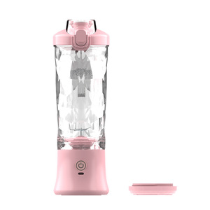 Customized Logo Mini USB Rechargeable Juicer Cup Portable 6 Blades Blender for Outdoor Sports <b>Car</b> Household Use Hotels Cordless - Product Image 1