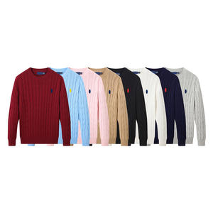 Pullover da <span class=keywords><strong>Uomo</strong></span> Casual Caldo Invernale all'Ingrosso con Etichetta, Maniche Lunghe in Maglia 100% <span class=keywords><strong>Cotone</strong></span> - Product Image 2