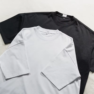 T-shirt décontracté surdimensionné pour homme TKAN125, mode masculine, t-shirt lourd grande taille, 100% coton, impression de logo personnalisé - Product Image 3