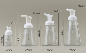 Bouteilles en plastique coniques personnalisées en gros pour <span class=keywords><strong>mousse</strong></span> nettoyante, savon pour les mains, cosmétiques, recharge - Product Image 3