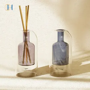 C & H Coffret cadeau liquide personnalisé pour décoration de maison Bâton en métal sans fumée Bougies éternelles sans fin avec emballage