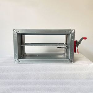 Vanne d'air électrique en acier inoxydable, régulateur de volume, amortisseur motorisé, amortisseur d'incendie flexible carré, utilisation hospitalière, personnalisable - Product Image 1