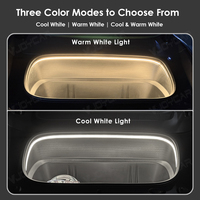 VJOYCAR pour Tesla Model Y 2025 2026 Nouvelle Bande Lumineuse LED Juniper pour Coffre Avant Étanche, Barre Lumineuse Ambiante Plug and Play