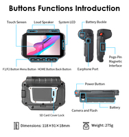 Teléfono Inteligente de Muñeca con Pantalla de 4.0 Pulgadas, Android 14, Batería Extraíble de 2850mAh, Protección IP65, 4G, 8MP, Marca Factory Effon WT04