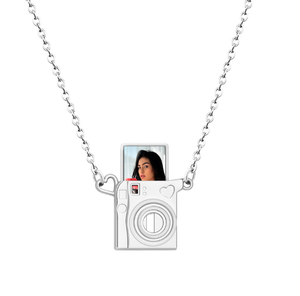 Collar con Colgante de Cobre con Foto Personalizada Única de Qiuhan, Joyería Conmemorativa Personalizada para Parejas - Product Image 6