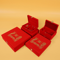 Boîte cadeau pour bijoux de mariage chinois traditionnels, sur mesure avec logo, pour bracelet, bague de mariée, collier, vente en gros SIFO.