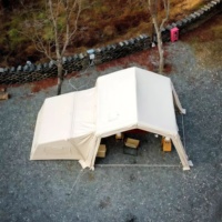 Nouvelle conception grande tente gonflable de deux chambres pour la tente d'air de Flysheet de camping en plein air de famille
