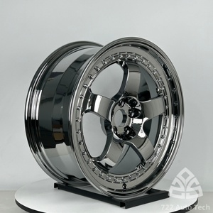 ล้อฟอร์จ 722auto <span class=keywords><strong>TE37</strong></span> สไตล์ 6 ก้าน <span class=keywords><strong>ขอบ</strong></span>ลึกเว้า 4x100 5x100 5x112 5x114.3 5x120 สำหรับล้อแม็กซ์ JDM สำหรับรถแข่ง - Product Image 3