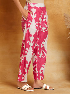 Nouvel ensemble haut et pantalon pour femme, style ethnique, imprimé floral, en matériaux recyclés, idéal pour les fêtes, saison automne, fournisseur indien - Product Image 6