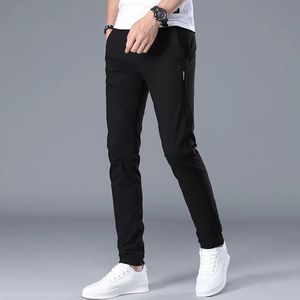 2025 hommes décontracté sport mince glace soie <span class=keywords><strong>pantalon</strong></span> taille moyenne motif droit - Product Image 4