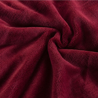 Couverture en flanelle française douce pour bébé, double face, en fourrure de vison royale, chaude pour l'hiver, couleur unie