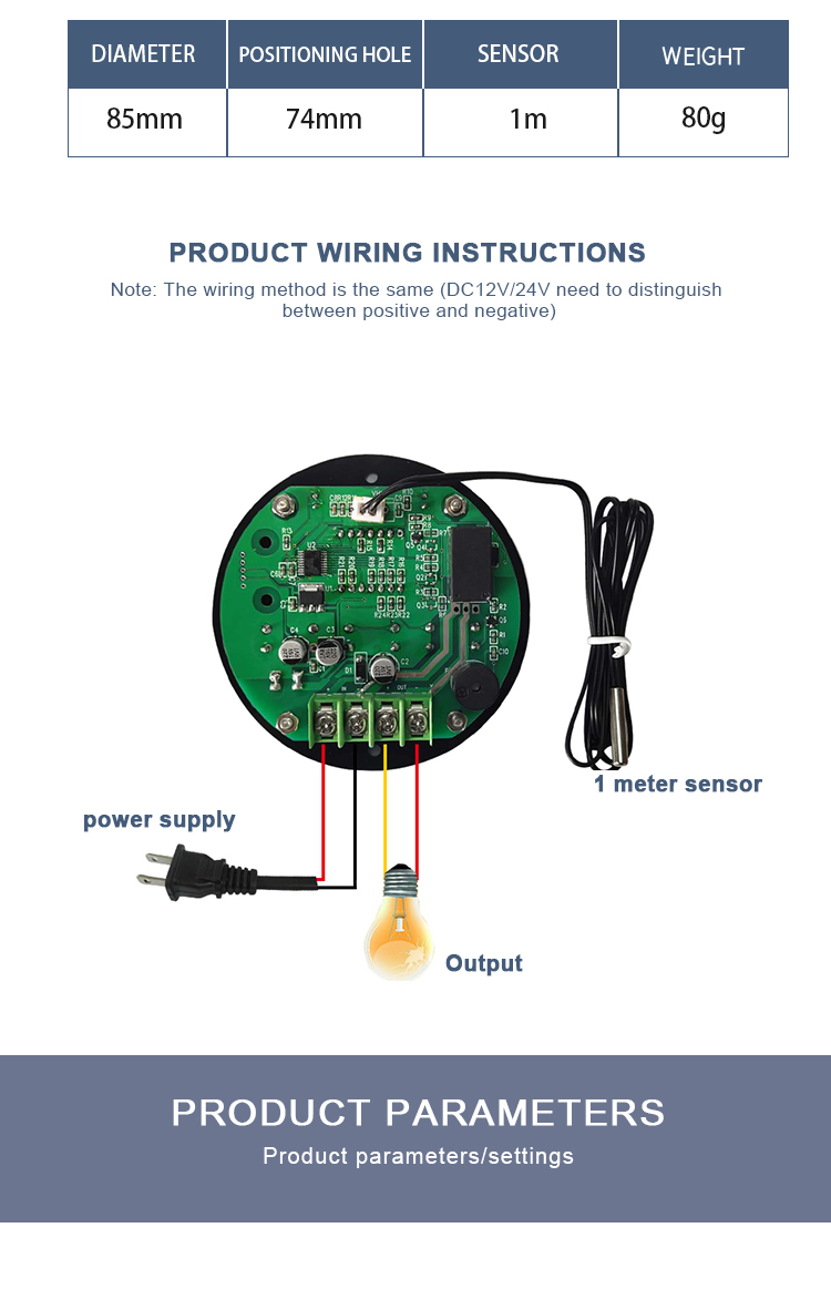 Zfx-W1602 digital temperature controller thermostat heating and cooling temperature control thermostat switch AC220V 1 buyer(图4)