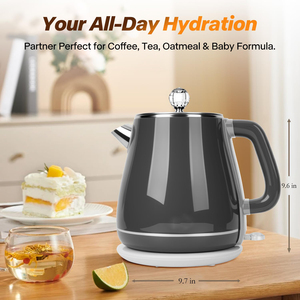 In Stock Popular Retro Style Double Wall 1.8 Liter Electric Water Jug <b>Kettle</b> Home Appliance Water Boiler <b>Kettle</b> - Product Image 5
