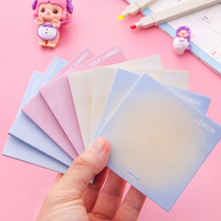 Blocs-notes autocollants personnalisés en gros, couleur dégradée, mignons, pour l'école et le bureau