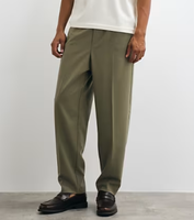 Pantalon décontracté ample pour homme en coton et polyester, taille élastique, tricoté épais, style urbain
