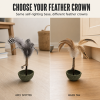 Jouet interactif pour chat en bois et plastique avec herbe à chat naturelle, plume et clochette – Jouet de puzzle pour chats d'intérieur – OEM/ODM disponible