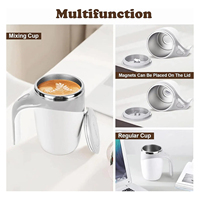 Mug à café portable à agitation magnétique automatique, tasse mélangeuse électrique rechargeable, gobelet à café auto-mélangeur