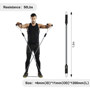 Juego de Bandas de Resistencia de Látex de Alta Elasticidad, Equipo de Ejercicio de Alta Resistencia para Yoga y Pilates - Product Image 4