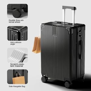 大容量女性用男性用ユニバーサルホイールトロリーケース新しいインターネット有名人レザーパスワードボックス学生のための荷物 - Product Image 4