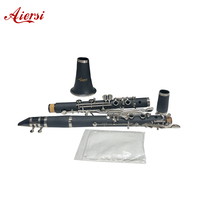 Hot Sale Woodwind Instrument Black 18 Keys G Tone Profesional Clarinet for Adults