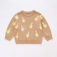 Automne décontracté bébé garçons et filles ensemble de vêtements hiver tricot pull et pantalon à manches longues imprimé 2 pièces