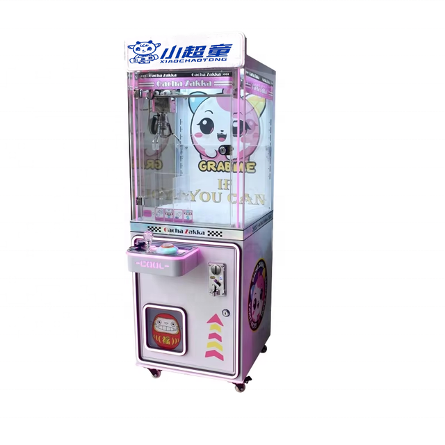 OEM ODM Custom Design Coin-Operated Clip Prize Crane Machine Clamp Doll Gift Claw Game Machine With Bill Acceptor Payout Top-up