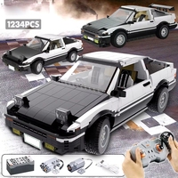 C61019 Cada City MOC Vehículo de Carreras a Control Remoto, Bloques de Construcción de Plástico DIY, Sets de Bloques Técnicos, Auto Deportivo