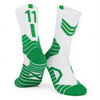 Chaussettes de basketball Elite pour hommes, multicolores, longues, à fond en tissu éponge, absorbant la transpiration, tricotées, respirantes