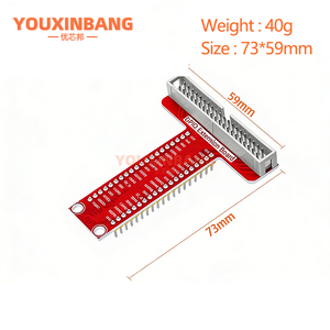 תואם לאביזרי Raspberry Pi B+ לוח הרחבה מסוג T-Type GPIO + כבל סרט 40P - Product Image 2
