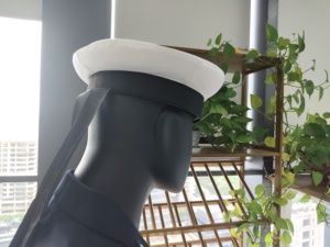 Casquette <span class=keywords><strong>de</strong></span> marin personnalisée Captain White Anchor Royal Naval Cap - Product Image 6