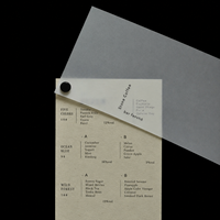 Carte de menu personnalisée en papier vélin, menu semi-transparent en papier calque pour café, bar, bistrot avec logo