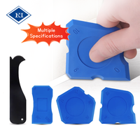 Épandeur de coulis dissolvant de calfeutrage outils de finition de calfeutrage enlèvement de mastic de silicone ensemble d'outils de grattoir de colle de finition