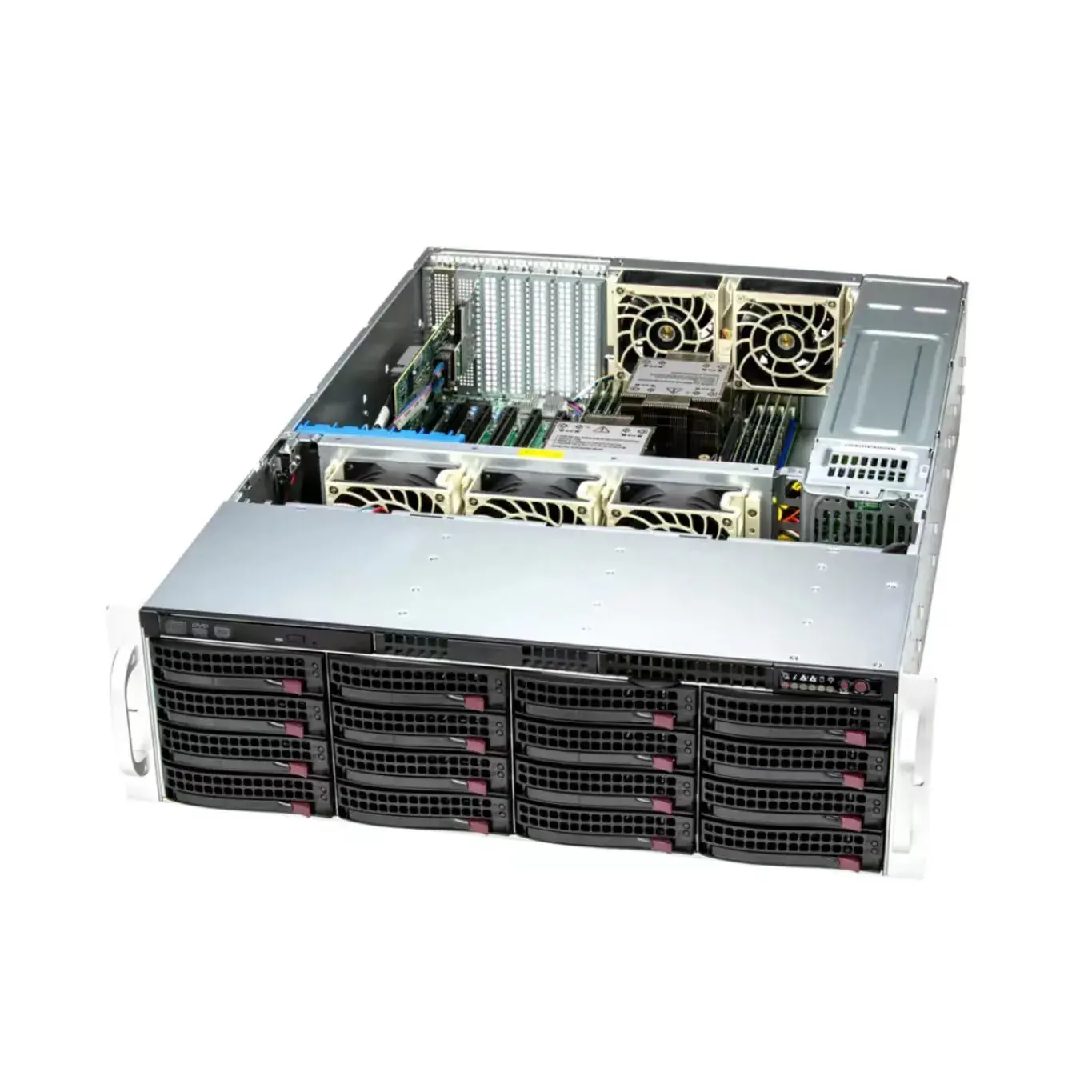 Servidor de almacenamiento Supermicro SuperServer de alto rendimiento, con sistema de almacenamiento de información de alta calidad
