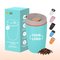 Mug à café d'extérieur personnalisé avec couvercle coulissant conique, vert menthe, mignon, pour femme, en acier inoxydable, double paroi, isotherme, 22oz, pour fête