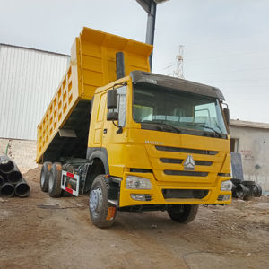 Venta caliente usado Sinotruk Howo 10 ruedas volante a la izquierda camión volquete buenas condiciones 6x4 camiones volquete Euro 2 estándar de emisión - Product Image 1