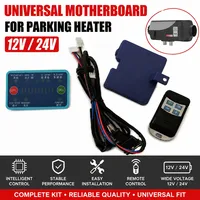 Kit de carte de commande pour chauffage de stationnement 12V 24V avec télécommande et faisceau de câblage, remplacement de la carte mère pour chauffage diesel à air
