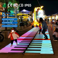 Lumières LED interactives DMX personnalisables pour piste de danse de boîte de nuit, clavier de piano, événements disco DJ, briques lumineuses en acier inoxydable