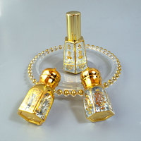 Nouveau design 6ml 3ml Luxury Crystal Fancy Attar Bottle pour Musk Oud Oil à Dubaï