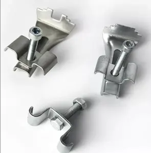 Fixation de grille en acier galvanisé avec clips d'installation Colliers de fixation pour panneaux Pièces de rechange pour l'extérieur - Product Image 1