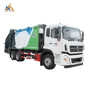 Super-above Camión de compresión de basura, Camión compactador de basura/Nuevo compactador de basura Dongfeng CNG 4*2 6*4