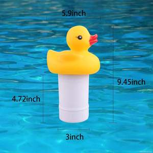 Equipo de piscina Dispensador automático de dibujos animados Flotador Caja de medicina Pato Flotador <span class=keywords><strong>Pastillas</strong></span> Caja dispensadora de piscina - Product Image 6