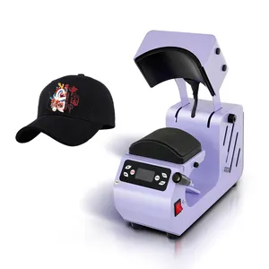 Nieuw Aangekomen Kleine Automatische Warmte Overdracht Cap Strijkmachine Hoed Baseball Cap Strijkmachine