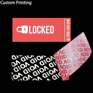 Ruban de sécurité anti-contrefaçon auto-adhésif en PET avec impression personnalisée, étiquette d'avertissement inviolable, scellé avec logo pour emballage - Product Image 1