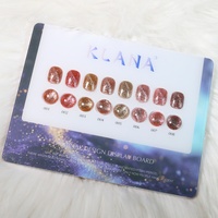 Kit de vernis à ongles en gel UV vegan sans cruauté, collection de 18 teintes, volume de 15 ml