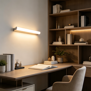 ไฟติดผนัง LED สแตนเลสสตีลทันสมัยสำหรับห้องน้ำ กระจกแต่งหน้า แสงวอร์มไวท์ 2700K ติดผนัง รับประกัน 3 ปี CRI 80 - Product Image 5